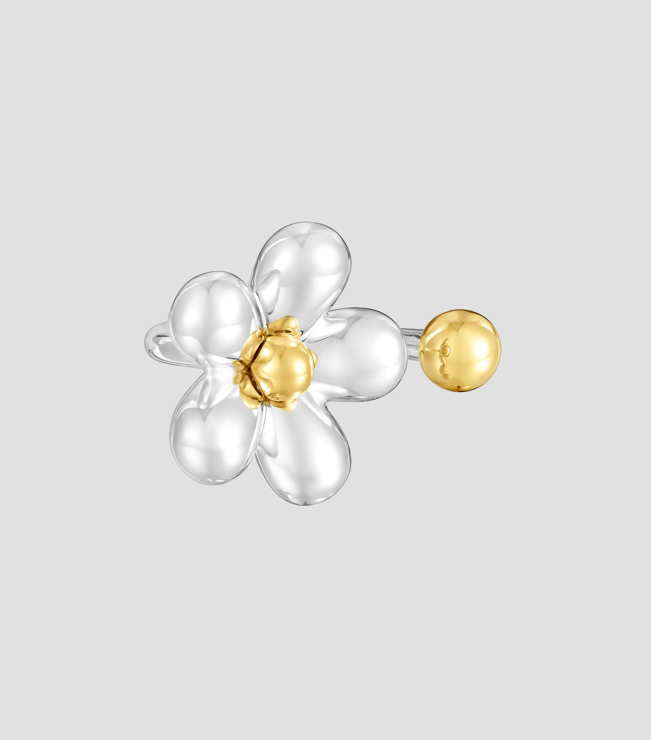 Anillo abierto en plata .925 Daisy Mujer